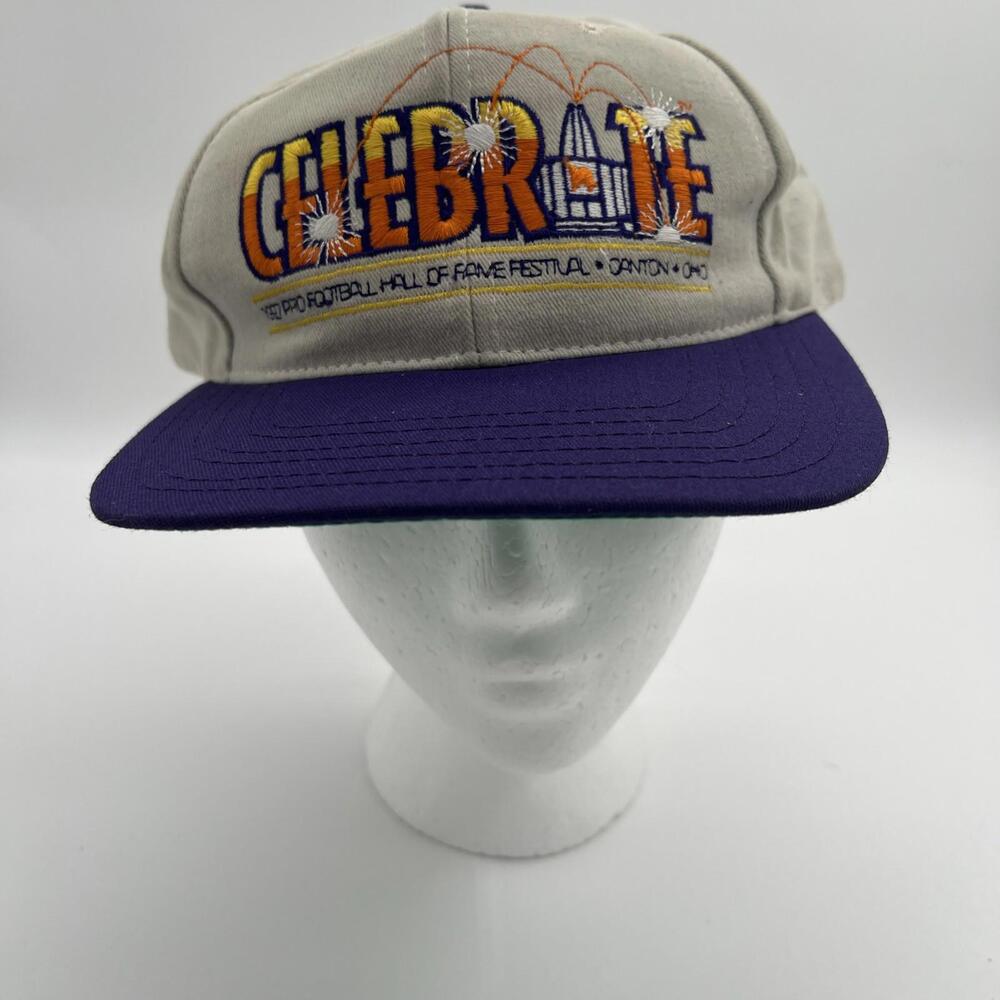 Vintage 1997 Celebrate NFL Football Hall of Fame Twins Enterprise Hat Cap